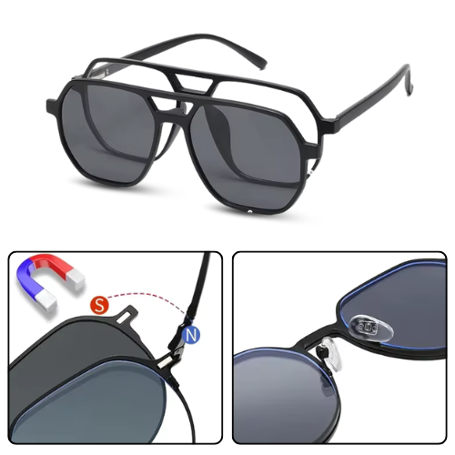 3 in 1 Magnetic Clip-On Polarized Sunglasses – product image 3 | Tezly Pakistan