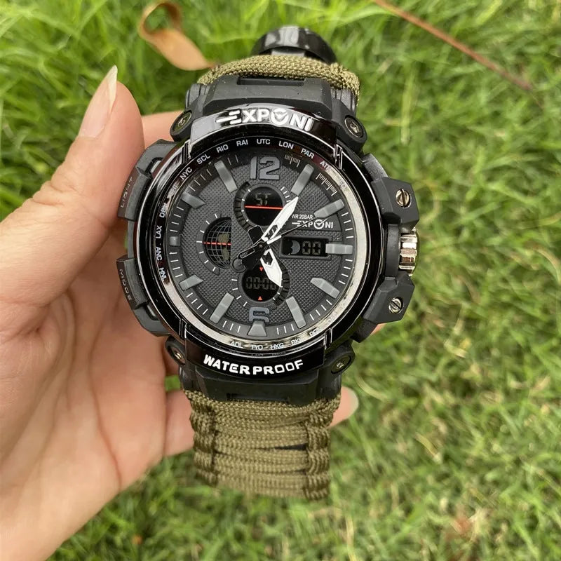 Outdoor Camping Tactical EDC Paracord Waterproof G7 Watch – product image 2 | Tezly Pakistan