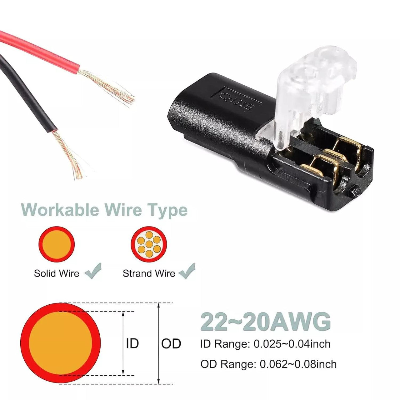 200 pcs Pin Wire Connector