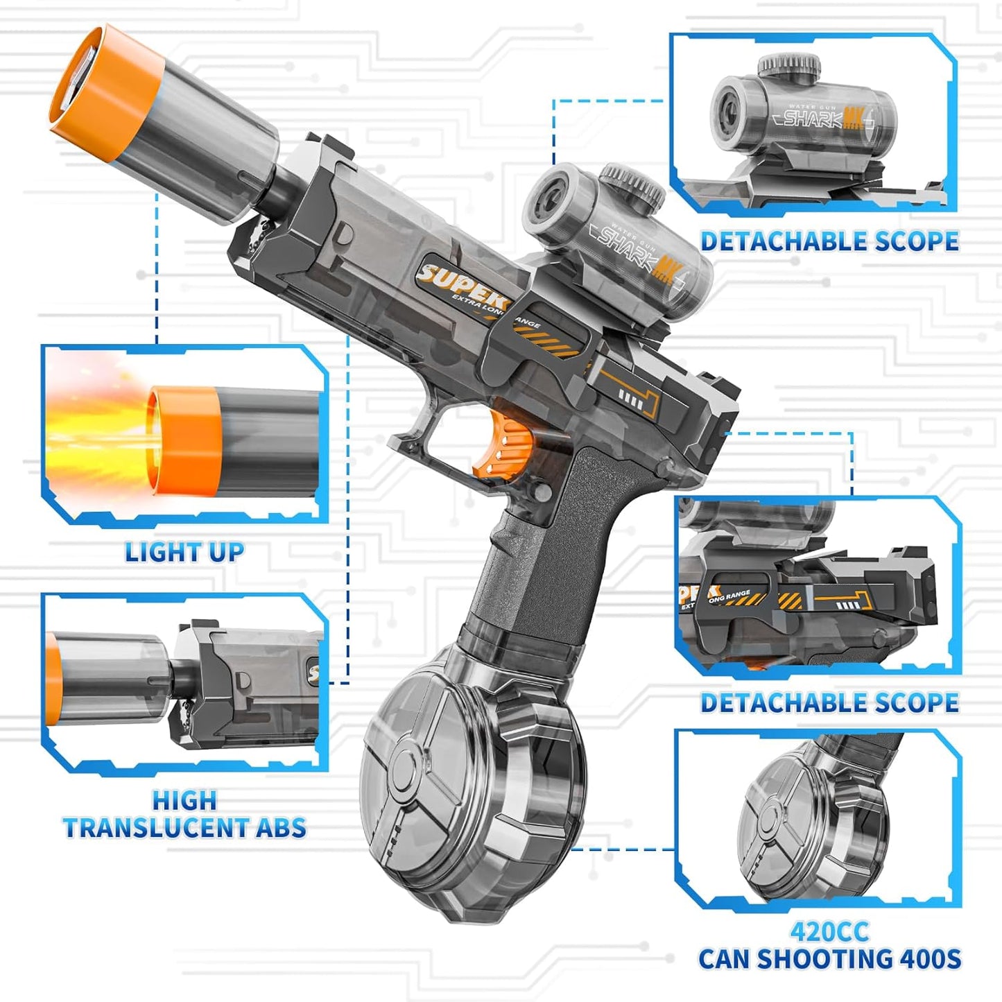 TEZLY™ Electric Water Gun for Adults Kids