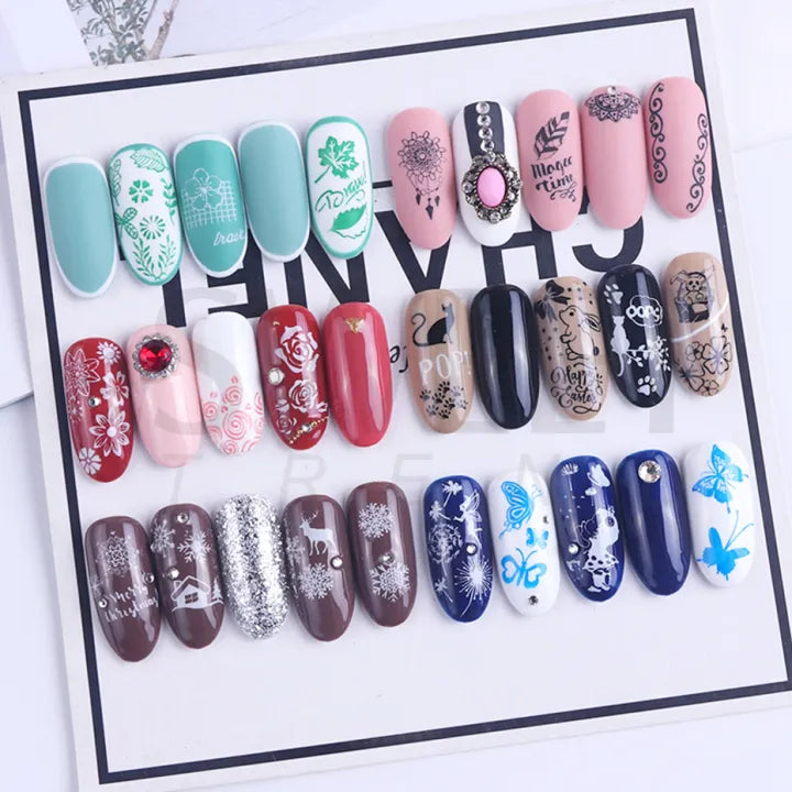 Nail Art Stamping Template