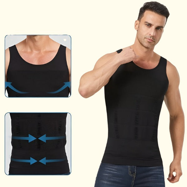 AbsFit™ Ultra-Slim Men's Compression Vest - Look Better Instantly - Image 4