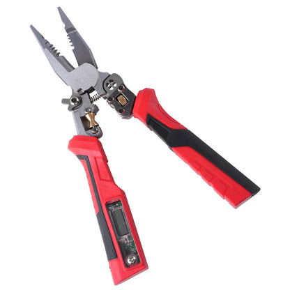 Multifunctional Electrician Pliers with Digital Display – Cut, Strip & Measure in One Tool