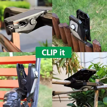 Solar Clip-On Motion Sensor Light - Waterproof Outdoor Security for Garden &amp; Walls