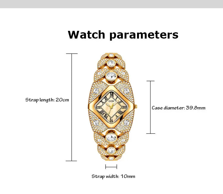 Women's Diamond-Studded Fashion Quartz Watch