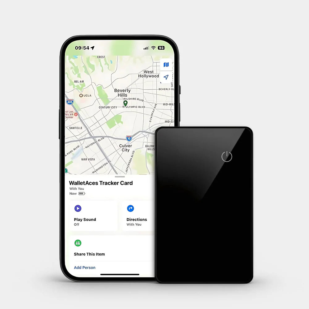 Ultra-Thin Smart Tracker Card – Works with iPhone & Android | No Monthly Fees