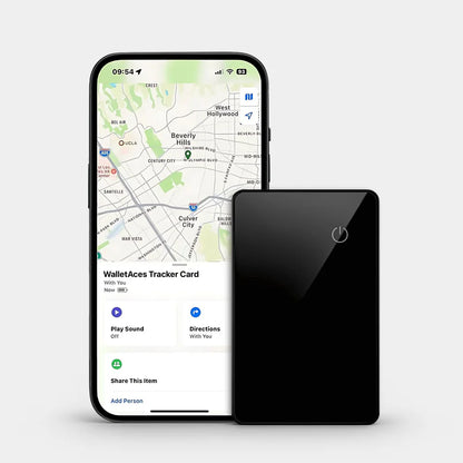 Ultra-Thin Smart Tracker Card – Works with iPhone & Android | No Monthly Fees