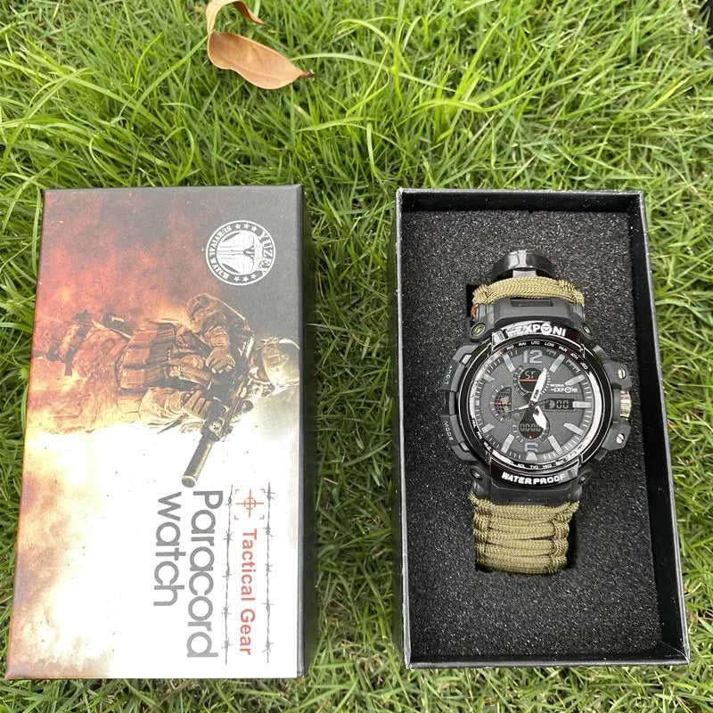 Outdoor Camping Tactical EDC Paracord Waterproof G7 Watch – product image 3 | Tezly Pakistan