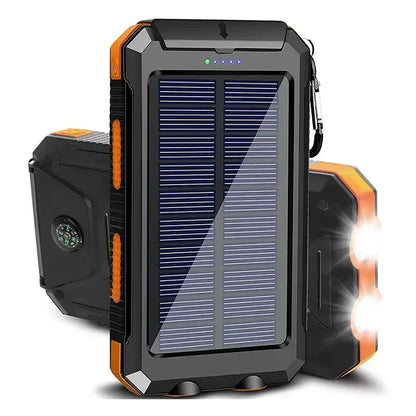 Solar Power Bank – High Capacity Portable Charger with LED Light