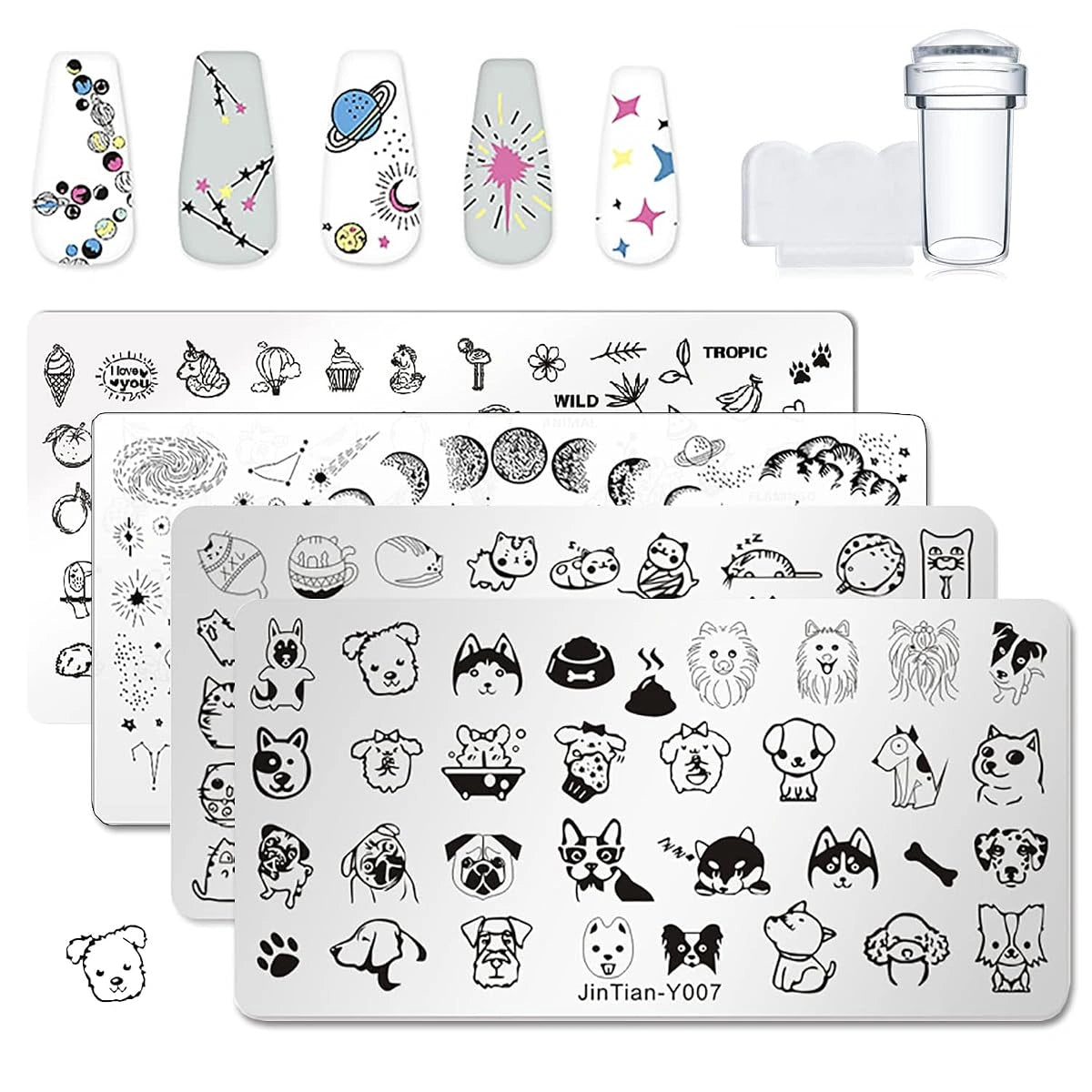 Nail Art Stamping Template
