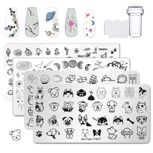 Nail Art Stamping Template