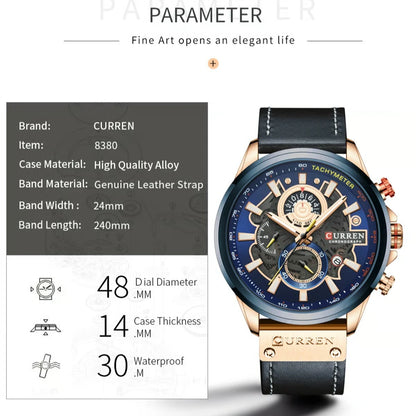 CURREN 8380 Watch Men