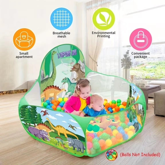 Folding Ball Pool Tent with Basketball Hoop