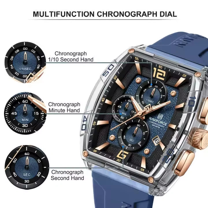 Naviforce Watch For Men NF6101-S-Y-BE