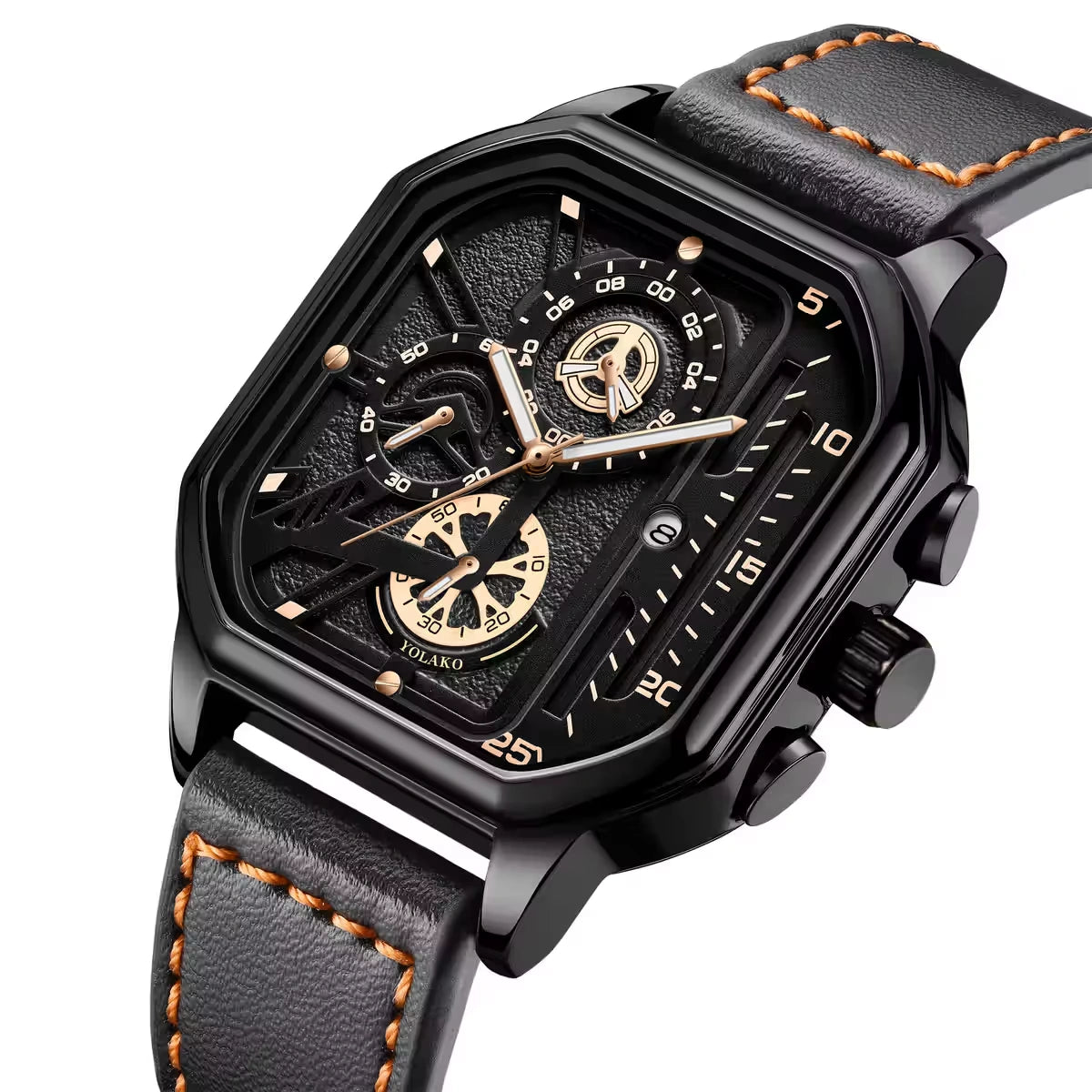 POEDAGAR 628 Men's & Women's Leather Quartz Watch