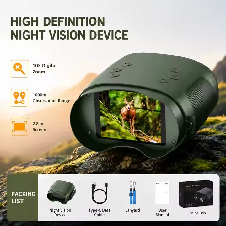 2.8 HD Display 4K Night Vision Binoculars